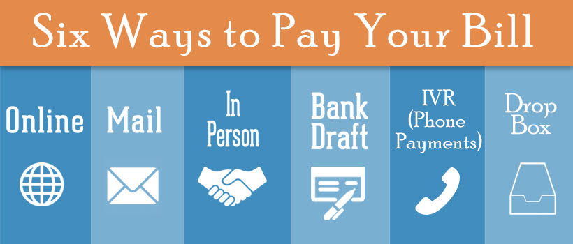 Ways to pay your bill